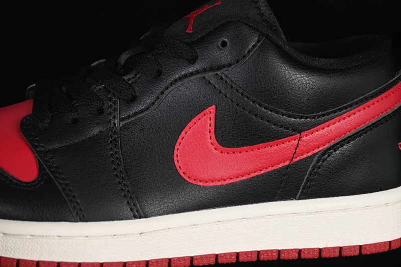 All categories Air Jordan Jordan series basketball shoes Air Jordan 1 Low Air Jordan 1 Low "Black And Red" AJ1 Joe 1 black and red low-top basketball shoes DC0774-061